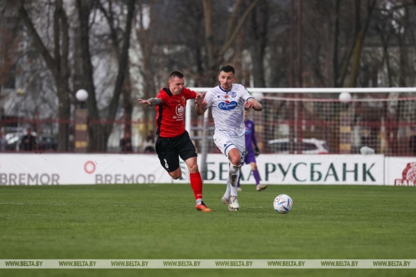 ФОТОФАКТ: Футболисты "Славии" одержали первую победу в чемпионате Беларуси по футболу ФОТОФАКТ: Футболисты "Славии" одержали первую победу в чемпионате Беларуси по футболу