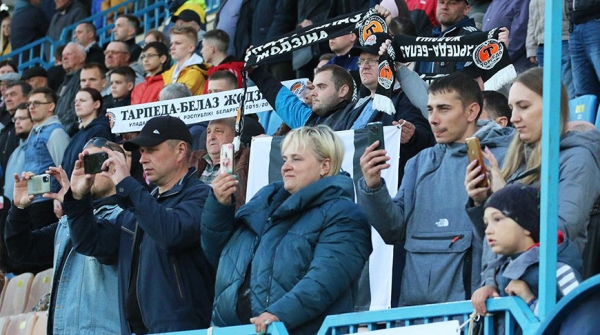 Жодинские торпедовцы вышли на второе место в чемпионате Беларуси по футболу