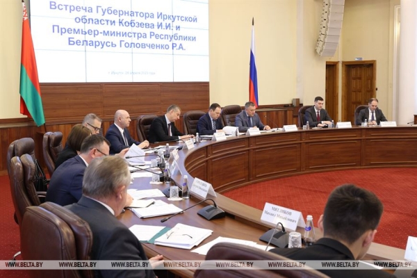 Головченко: показатели товарооборота Беларуси и Иркутской области за два месяца увеличились