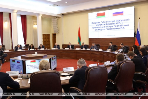 Головченко: показатели товарооборота Беларуси и Иркутской области за два месяца увеличились